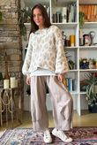Big Softie Leopard Roo Knit Ecru & Latte